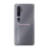 kwetsbaar: Xiaomi Mi Note 10 Transparant Hoesje