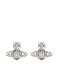 Vivienne Westwood puces d'oreilles Orb serties de cristaux - Argent