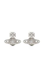 Vivienne Westwood puces d'oreilles Orb serties de cristaux - Argent - thumbnail