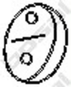 Aanslagrubber, demper 255748