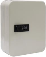 Sleutelkast met combinatieslot, voor 20 sleutels, wit