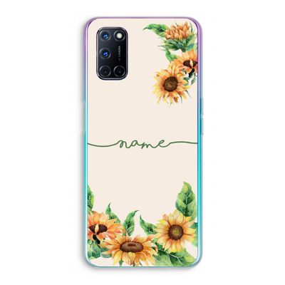 Zonnebloemen: Oppo A92 Transparant Hoesje