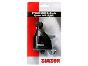 Simson Dynamo links rubber loopwiel 2x2 polig