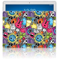 Lenovo Tab P10 Leuke Siliconen Hoes Punk Rock