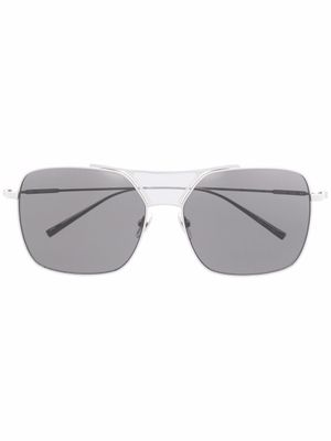 Calvin Klein lunettes de soleil à monture oversize - Argent