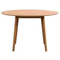 Leen Bakker - Eetkamertafel Ulfborg - Eikenkleur - Ø120x75 Cm - MDF - Bruin