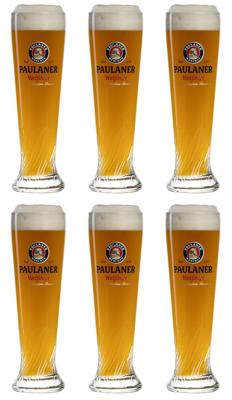 Paulaner Bierglazen Weizen - 500 ml - 6 stuks