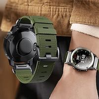 Horlogeband voor Garmin Fenix 7 7X 6 6X Forerunner 955 945 935 Instinct 2X Solar Epix Approach S62 S60 Marq Descent G1 Quatix 7 Nylon Vervanging Band Snelle montage 22 26 mm Militair beschermend Lightinthebox