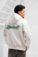 Quotrell Futura Hoodie Heren Lichtgrijs/Groen - Maat M - Kleur: Lichtgrijs | Soccerfanshop