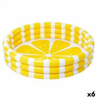 Opblaasbaar Kinderzwembad Intex Citroen 147 x 33 x 147 cm Geel (6 Stuks)