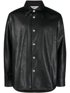 Séfr chemise à effet craquelé - Noir