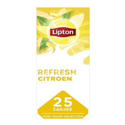 Lipton - Feel Good Selection Zwarte Thee Citroen - 25 zakjes
