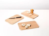 Brabantia Profile houten snijplanken, set van 3 (voor groente, brood en vlees) - Beukenhout - thumbnail