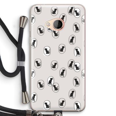 Miauw: HTC U Play Transparant Hoesje met koord