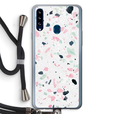 Terrazzo N°3: Samsung Galaxy A20s Transparant Hoesje met koord