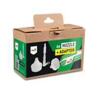 Tec7 Nozzles + Adapters Sausages (doosje 6st) - 599316290 Tec7 Nozzles + Adapters Sausages (doosje 6st) - 599316290
