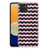 Samsung Galaxy A03 | TPU bumper | Waves Roze