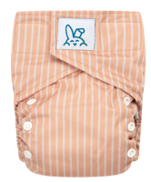 Bumbuns Easy Herbruikbare Luier Stripes Apricot Klittenband