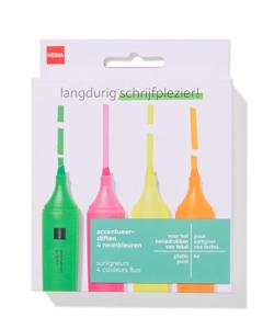 HEMA Accentueerstiften Felle Kleuren - 4 Stuks