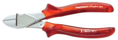 Friedrich Krachtzijsnijtang verchroomd transparant rood 170 mm