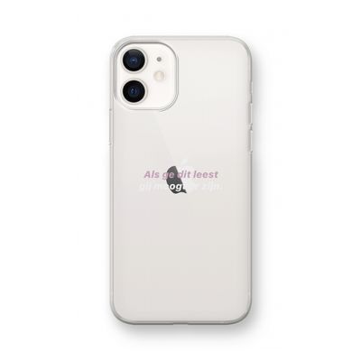 gij moogt er zijn: iPhone 12 mini Transparant Hoesje