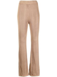 STAUD pantalon évasé à coupe stretch - Marron