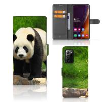 Samsung Galaxy Note20 Ultra | Telefoonhoesje | Met pasjeshouder | Panda