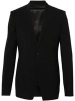 Rick Owens blazer en velours à simple boutonnage - Noir - thumbnail