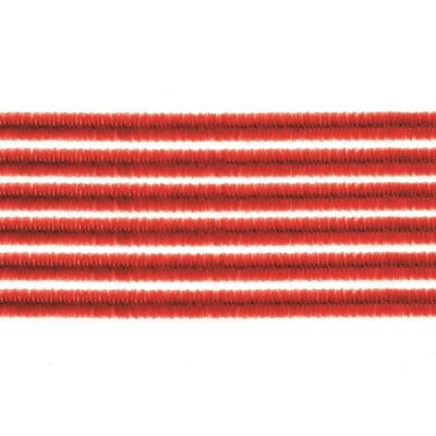 Chenilledraad - 20x - rood - 50 cm - hobby/knutsel materialen
