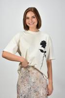 Golden Goose t-shirt GWP01874.P002127.82432 artic wolf/black