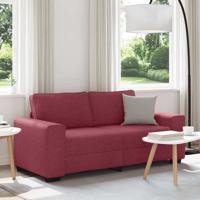 2-zitsbank wijnrood 140 cm stof