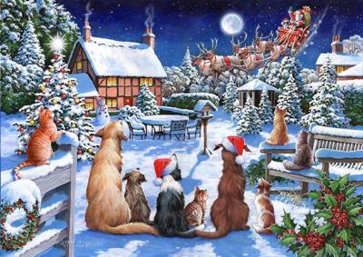 No 19 Santa Paws Puzzel 500 Stukjes