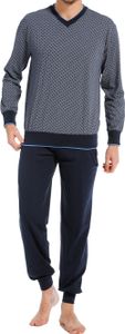 Pastunette pyjama V-hals met print blauw