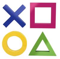 Mega magnet dahle mini 45x45mm 4 stuks