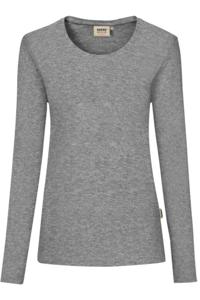 HAKRO Regular Fit Dames T-shirt grijs, Effen