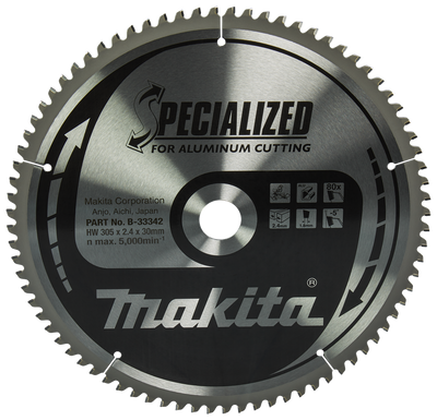Makita Accessoires Afkortzaagblad Aluminium | Specialized 305x30x2,4 80T -5g - B-33342 B-33342