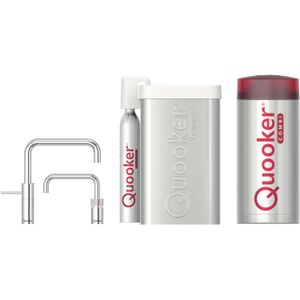 Quooker Cube Nordic Square Twintaps Chroom met Combi Boiler