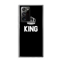 King zwart: Samsung Galaxy Note 20 Ultra / Note 20 Ultra 5G Transparant Hoesje