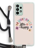 Happy days: Samsung Galaxy A52s 5G Transparant Hoesje met koord