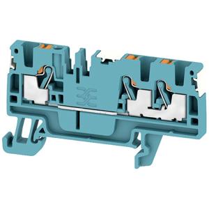 Weidmüller 2674730000 Doorgangsserieklem Push-In-klem, Steekaansluiting Blauw 100 stuk(s)