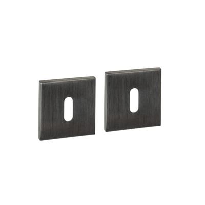 Intersteel Sleutelrozetten verdekt 53x53x6mm PVD Antraciet