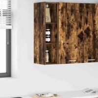 Hangkast Riga Gerookt eiken 20 x 29,5 x 80 cm Bewerkt hout Hangkast Riga Gerookt eiken 20 x 29,5 x 80 cm Bewerkt hout