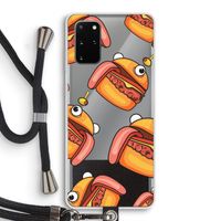Hamburger: Samsung Galaxy S20 Plus Transparant Hoesje met koord