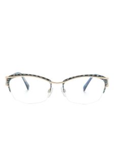 Cazal lunettes de vue 1281 à monture ovale - Bleu