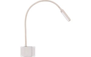 Goossens Verlichting Tbv Hoofdbord Light, Model e = chroom flex rechthoekig (set van 2 stuks) led