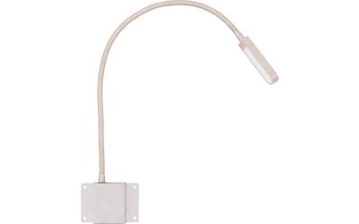 Goossens Verlichting Tbv Hoofdbord Light, Model e = chroom flex rechthoekig (set van 2 stuks) led