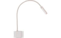 Goossens Verlichting Tbv Hoofdbord Light, Model e = chroom flex rechthoekig (set van 2 stuks) led