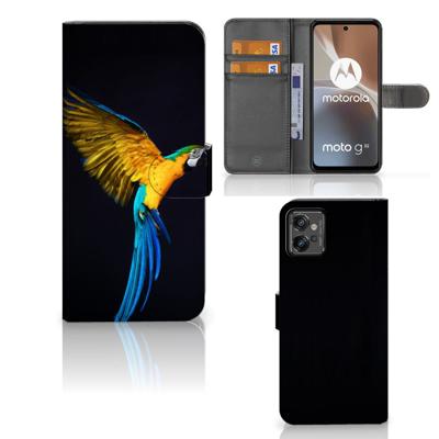 Motorola Moto G32 | Telefoonhoesje | Met pasjeshouder | Papegaai Motorola Moto G32 | Telefoonhoesje | Met pasjeshouder | Papegaai
