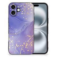 Kleurrijke Telefoonhoesje voor iPhone 16 Watercolor Paars