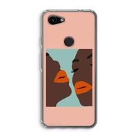 Orange lips: Google Pixel 3a Transparant Hoesje